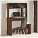Scrivania Mensole Rovere Marrone 100x45x140cm Legno Multistrato - Foto miniatura 3