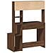 Scrivania Mensole Rovere Marrone 100x45x140cm Legno Multistrato - Foto miniatura 6