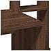 Scrivania Mensole Rovere Marrone 100x45x140cm Legno Multistrato - Foto miniatura 7