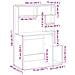 Scrivania Mensole Rovere Marrone 100x45x140cm Legno Multistrato - Foto miniatura 9