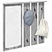 Appendiabiti a muro con specchio Grigio sonoma 84 x 10 x 80 cm - Foto miniatura 3