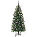 Albero di Natale artificiale con 150 LED Verde 150 cm PE e PVC - Foto miniatura 4