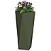 Fioriera Verde oliva 30 x 30 x 75 cm Acciaio - Foto miniatura 3