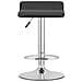 Sgabello girevole FORT - Ecopelle nera / Base cromata x 2 - Foto miniatura 7