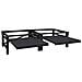 Pedestallo per Lavatrice 2 pcs Nero 124,5 x 61,5 x 32,5 cm - Foto miniatura 2