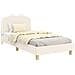 Struttura letto bambini con testata Crema 90 x 200 cm - Foto miniatura 1