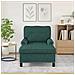 Chaise Lounge con cuscino Verde Scuro 91 x 157 x 91 cm Tessuto - Foto miniatura 3