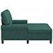 Chaise Lounge con cuscino Verde Scuro 91 x 157 x 91 cm Tessuto - Foto miniatura 5