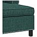 Chaise Lounge con cuscino Verde Scuro 91 x 157 x 91 cm Tessuto - Foto miniatura 7