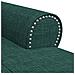 Chaise Lounge con cuscino Verde Scuro 91 x 157 x 91 cm Tessuto - Foto miniatura 8