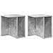 Tavolino 2 pcs Grigio cemento 37 x 32 x 40 cm Legno multistrato - Foto miniatura 1