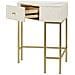 Tavolo Consolle Vkh608-bianco-legno-84,5x60x77 Cm - Foto miniatura 3