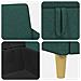 Set di Divani con Storage 2 pcs Verde Scuro Poliestere - Foto miniatura 5