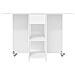 Tavolo da Pranzo 115 x 70 x 75 cm Legno ingegnerizzato Bianco - Foto miniatura 6