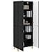 Set di armadi 2 pcs Nero Legno ingegnerizzato - Foto miniatura 2