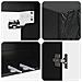 Set di armadi 2 pcs Nero Legno ingegnerizzato - Foto miniatura 7