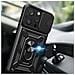 Custodia Colorata Con Supporto E Coperchio Per Fotocamera Iphone 15 Pro Hybrid Armor Camshield - Blu - Foto miniatura 2