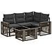 Set Divano da Giardino 5 pz Grigio e Grigio Scuro polyrattan - Foto miniatura 1