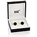 Gemelli Iconic Collection Acciaio Placcato Oro Rosso Iolite Blu 112908 - Foto miniatura 1
