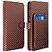 Custodia Smartphone Universale Portafoglio Marrone Xxl Supporto + Specchio - Foto miniatura 6