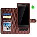 Custodia Smartphone Universale Portafoglio Marrone Xxl Supporto + Specchio - Foto miniatura 10
