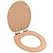Tavoletta Wc Coperchio Chiusura Morbida Mdf Design A Bambù - Foto miniatura 1