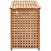 Cesto Della Biancheria 87,5x46x67cm In Legno Massello Di Noce - Foto miniatura 4