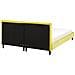 Letto Imbottito In Velluto Giallo 160 X 200 Cm Fitou - Foto miniatura 12