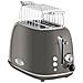 Ta 1193 Tostapane A Fessura Larga 2 Fette Design Vintage 3 Funzioni 6 Livelli Tostatura 800w - Foto miniatura 2