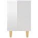 Comodini Gambe in Legno Massello 2pz Bianco Lucido 40x30x50 cm - Foto miniatura 6