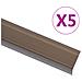 Profili A L Per Gradini 5 Pz In Alluminio 100 Cm Marrone - Foto miniatura 1