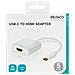 Adattatore Da Usb-c A Hdmi, 4096x2160 30hz, Bianco - Foto miniatura 3