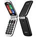 Stone+ Dual Sim 2.4" Clamshell Flip Attivo Fotocamera Tasti Chiamata Diretta Torcia Italia Nero - Foto miniatura 1