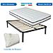 Kit Materasso Memory E Rete Ortopedica Finlandia Per Letto Piazza E Mezza 120x190, Rete In Metallo A Doghe Flessibili, Cuscino Fiocco Memory Incluso - Foto miniatura 1