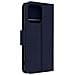 Custodia Vera Pelle Per Iphone 13 Pro Max Portacarte E Supporto Video Blu Scuro - Foto miniatura 2