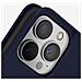 Custodia Vera Pelle Per Iphone 13 Pro Max Portacarte E Supporto Video Blu Scuro - Foto miniatura 4