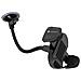 Supporto Auto Smartphone Ovale Fissaggio Ventosa Braccio Lungo 27cm Nero - Foto miniatura 3