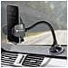 Supporto Auto Smartphone Ovale Fissaggio Ventosa Braccio Lungo 27cm Nero - Foto miniatura 4