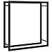 Portalegna Nero Opaco 80x28x86 cm in Acciaio - Foto miniatura 1