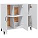 Credenza Bianca 90x34x80 Cm In Legno Multistrato - Foto miniatura 9