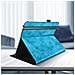 Custodia Universale Tablet 10 Pollici Similpelle Effetto Marmo Supporto Celeste - Foto miniatura 3