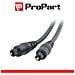 Cavo Fibra Ottica Toslink High Quality 3m Nero - Foto miniatura 1