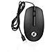 Ac-13b Silent Mouse Cablato Usb Type-c Con Adattatore Ad Usb-a Black - Foto miniatura 1