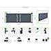 Cancello Scorrevole In Alluminio Grigio Sunny 4m H. 140 + 2 Pali - Foto miniatura 6