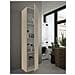 Armadio Multiuso Clearwater, Mobile Ausiliario A 1 Anta, Guardaroba Portascarpe Con Ripiani, Scarpiera Verticale, 37x37h180 Cm, Rovere - Foto miniatura 1