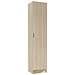Armadio Multiuso Clearwater, Mobile Ausiliario A 1 Anta, Guardaroba Portascarpe Con Ripiani, Scarpiera Verticale, 37x37h180 Cm, Rovere - Foto miniatura 2