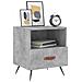 Comodini 2 Pz Grigio Cemento 40x35x47,5 Cm In Legno Multistrato - Foto miniatura 3