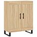 Credenza Rovere Sonoma 69,5x34x90 Cm In Legno Multistrato - Foto miniatura 2