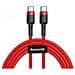 Catklf-g09 Cavo Usb-c - Usb-c Pd Qc 60w 3a 480mb /s 1m - Rosso - Foto miniatura 1