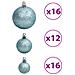 Palline Di Natale 100 Pz Turchesi 3 / 4 / 6 Cm - Foto miniatura 5